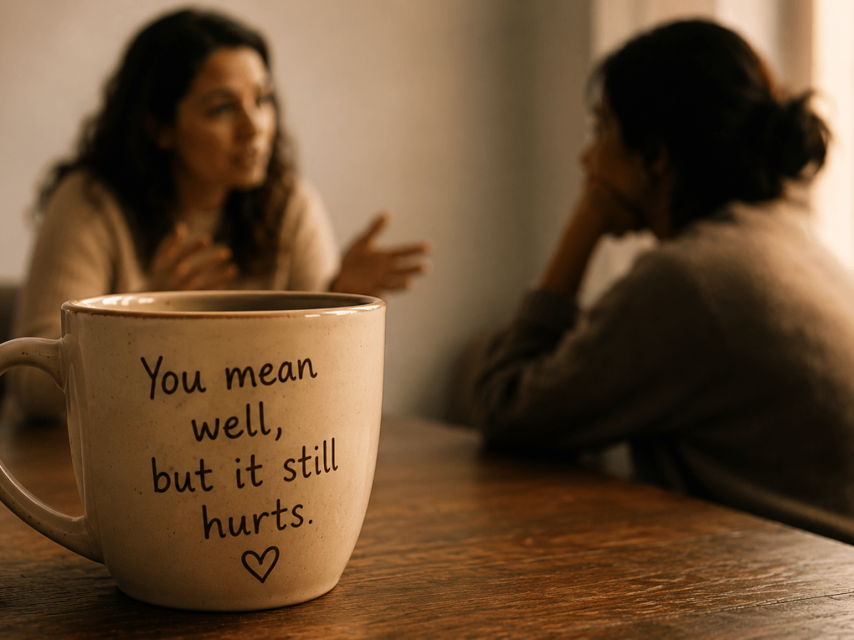 You Mean Well, But It Still&nbsp;Hurts…